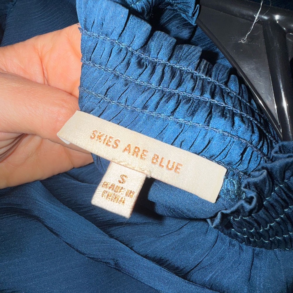 Skies Are Blue Deep Blue Blouse